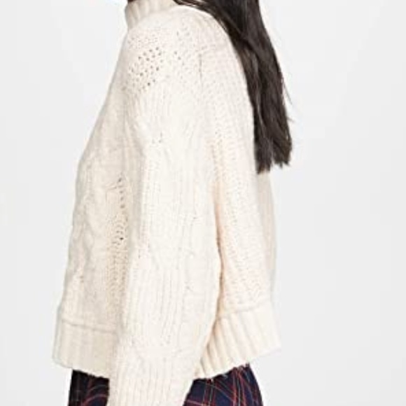 NWT Free People Cable Knit Sweater - Picture 6 of 9
